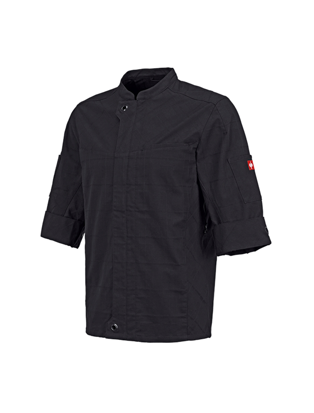 Shirts, Pullover & more: Work jacket short sleeved e.s.fusion, men's + black