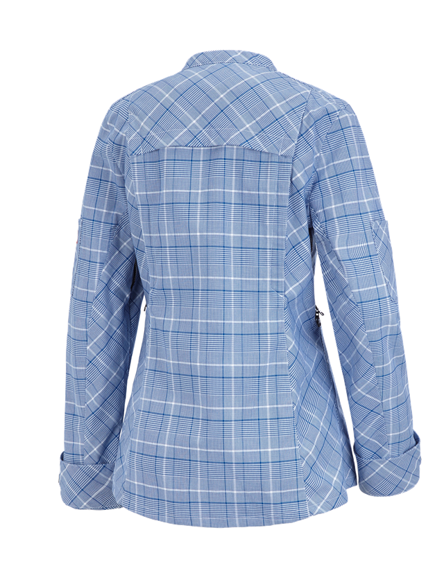 Work Jackets: Work jacket long sleeved e.s.fusion, ladies' + blue/white 1