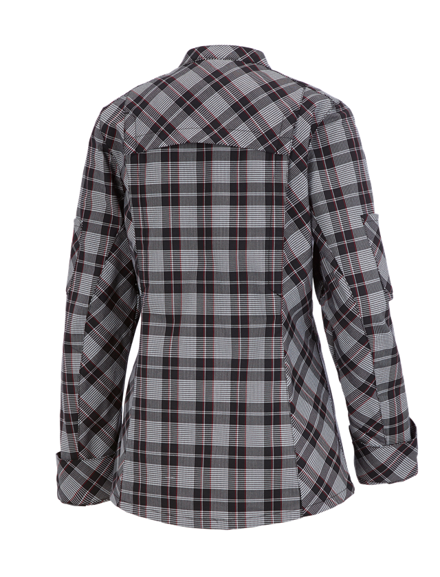 Work Jackets: Work jacket long sleeved e.s.fusion, ladies' + black/white/red 1