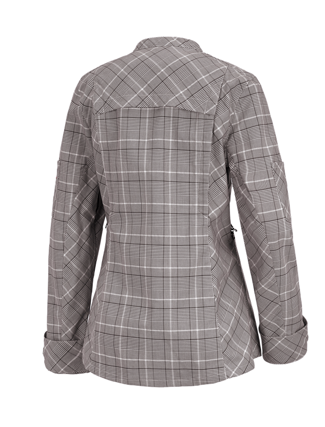 Work Jackets: Work jacket long sleeved e.s.fusion, ladies' + chestnut/white 1