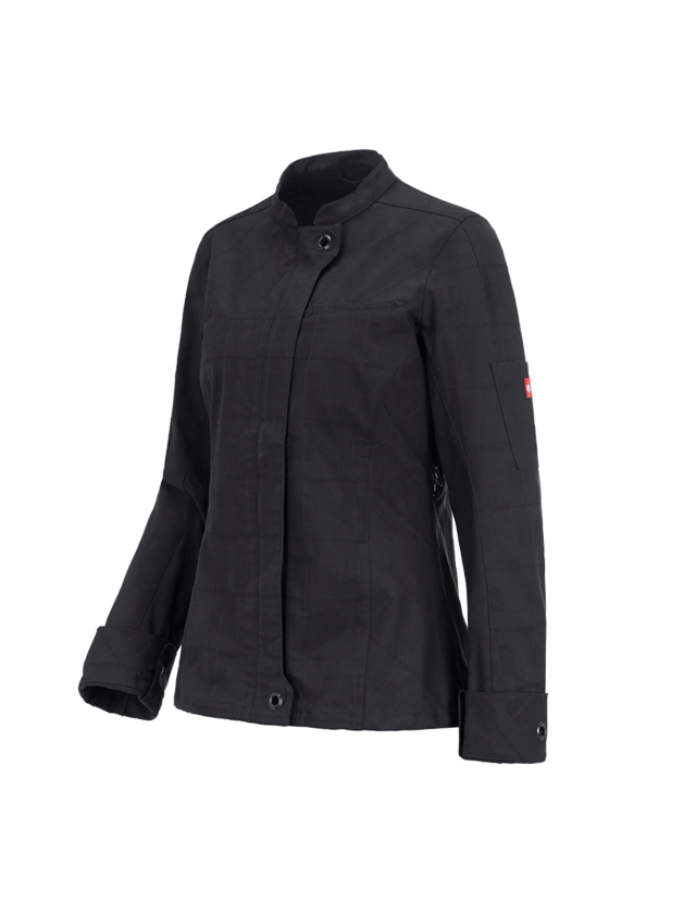 Work Jackets: Work jacket long sleeved e.s.fusion, ladies' + black