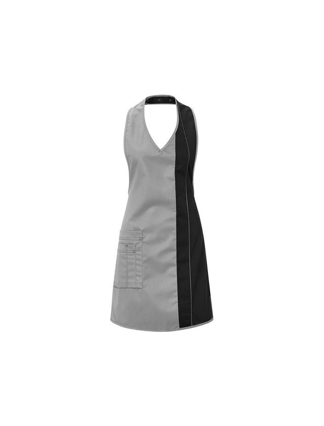 Aprons: Ladies' apron  Teresa + silvergrey/black