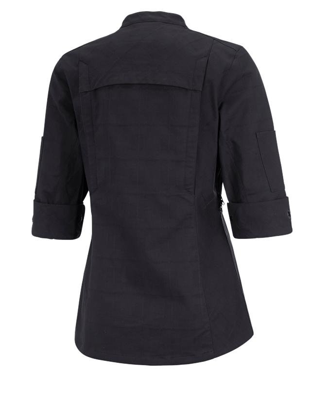 Work Jackets: Work jacket 3/4-sleeve e.s.fusion, ladies' + black 1