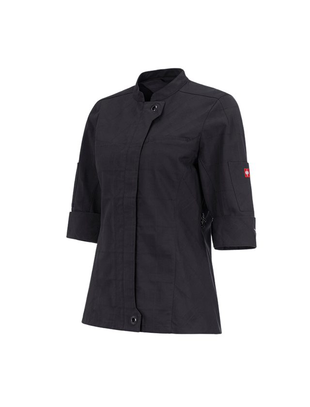 Work Jackets: Work jacket 3/4-sleeve e.s.fusion, ladies' + black