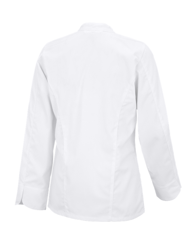 Shirts & Co.: Damenkochjacke Darla II + weiß 1