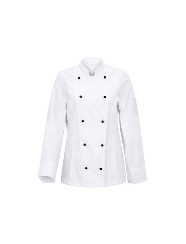 Shirts & Co.: Damenkochjacke Darla II + weiß