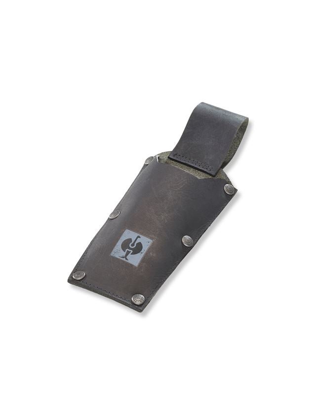 Accessories: Leather knife bag e.s.vintage + black