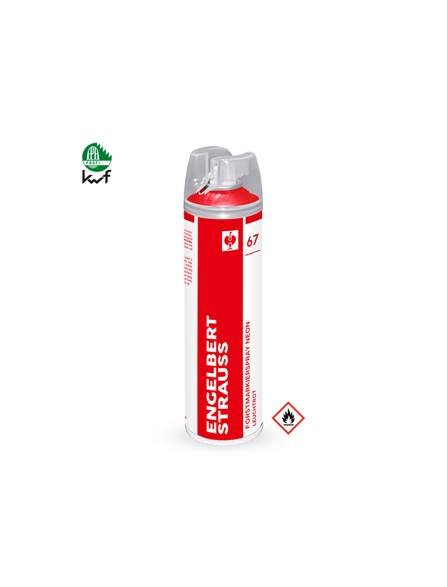 Sprays: e.s. Forestry marking spray Neon #67 + fluorescent red