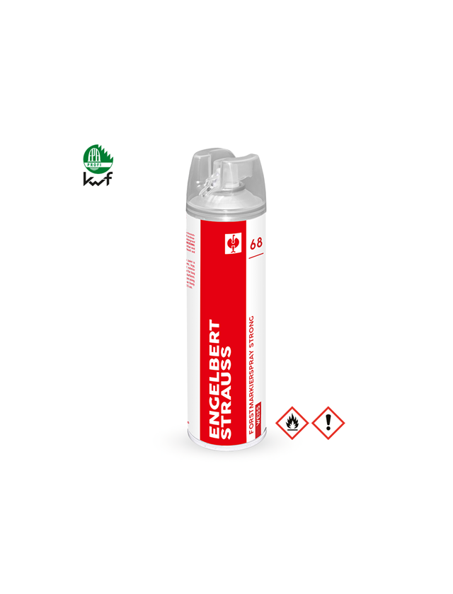 Sprays: e.s. Spray de marquage forestier Strong #68 + blanc