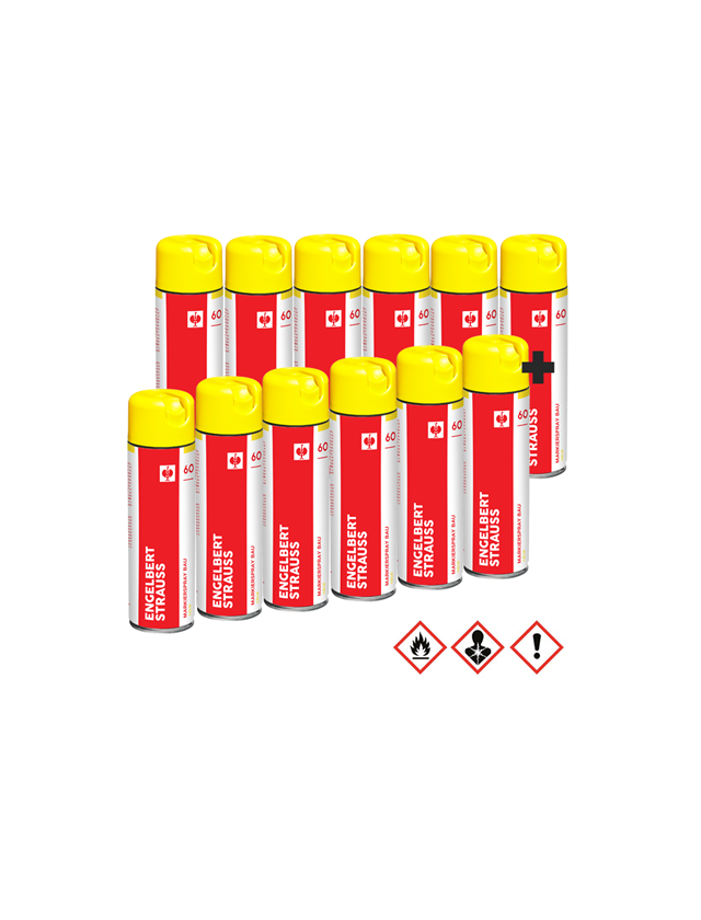 Besoin opérationnel: Spray de marquage de construction #60 kit d'action + jaune