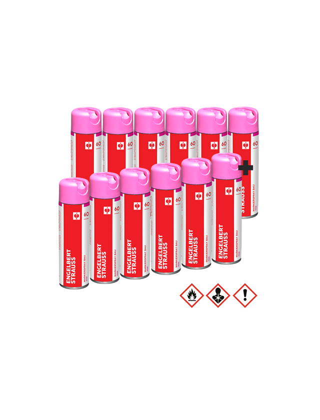 Sprays: Construction marking spray #60 promotional set + pink