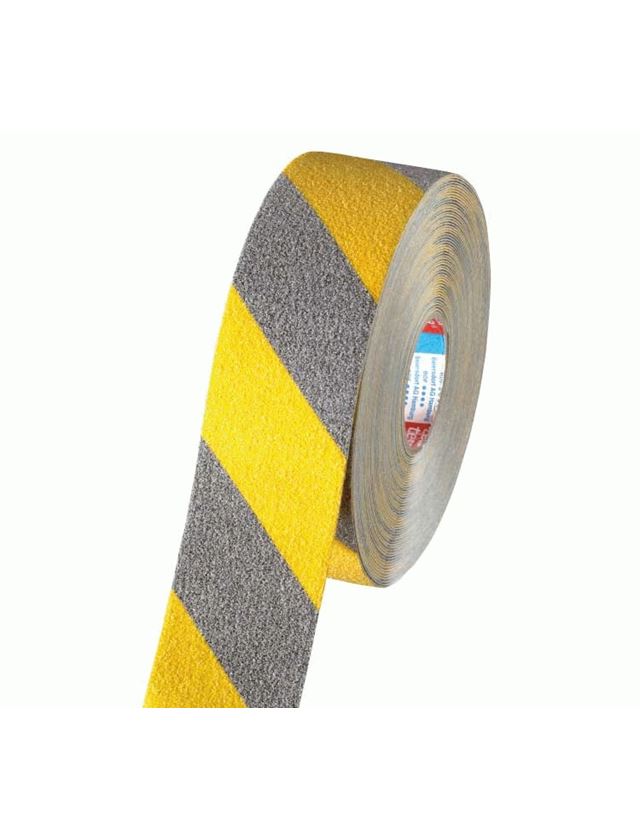 Kunststoffbänder | Kreppbänder: tesa - Anti-Rutschklebeband + gelb/schwarz