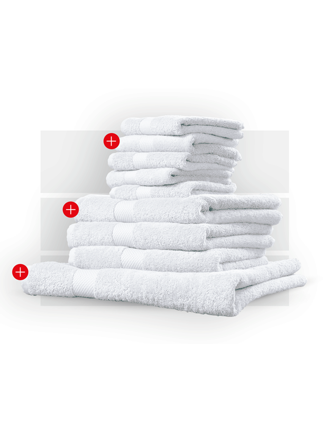 Tools & Equipment: Towel premium gift set + white