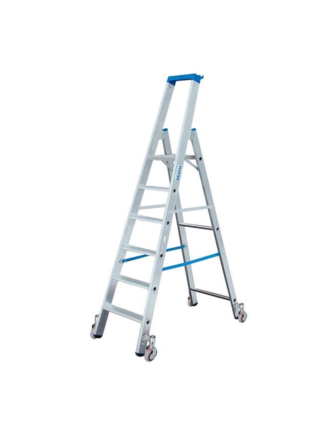 Ladders: KRAUSE alu-shelf ladder, mobile