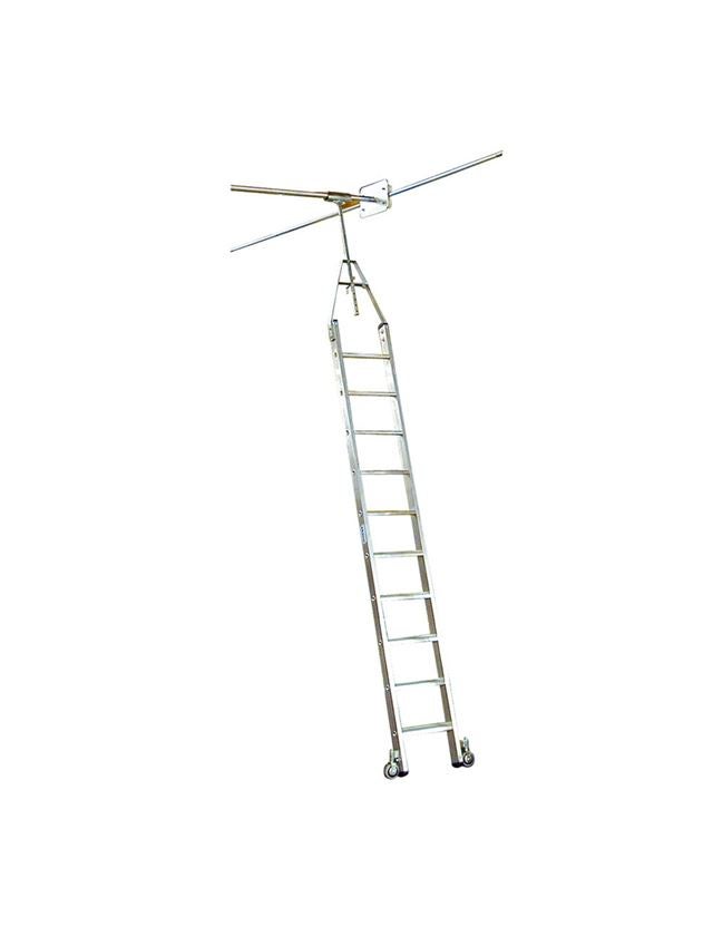 Ladders: KRAUSE alu step shelf ladder for double shelves