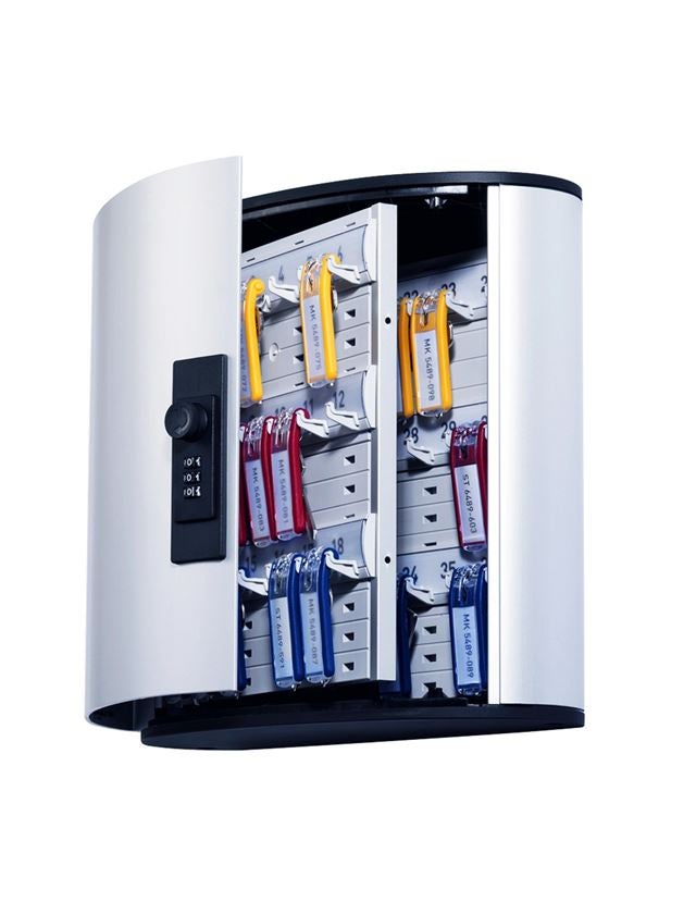 Storage: DURABLE key cabinet with number lock + silver-metallic