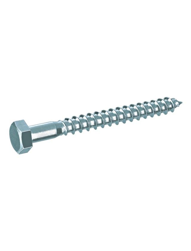 Screws: Wood screw DIN 571, galv. zn.