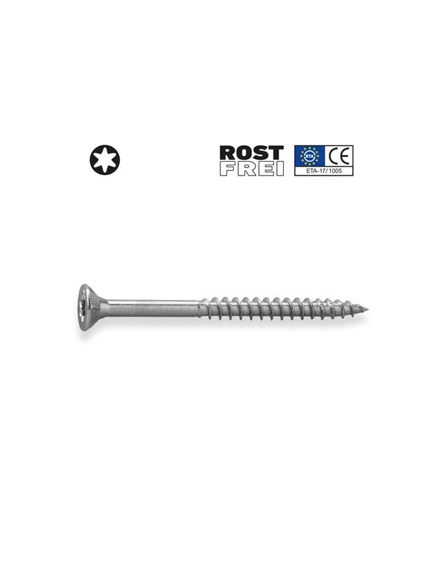 Screws: Universal screw stainless steel plus with counter.