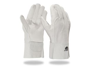 Leather welder’s gloves, short