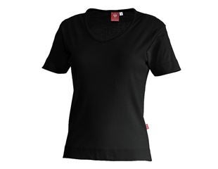 e.s. T-shirt cotton V-Neck, ladies'