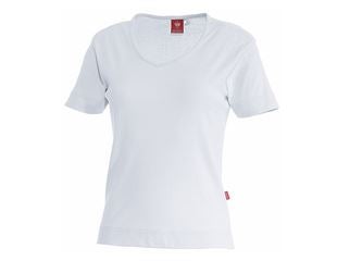 e.s. T-shirt cotton V-Neck, femmes