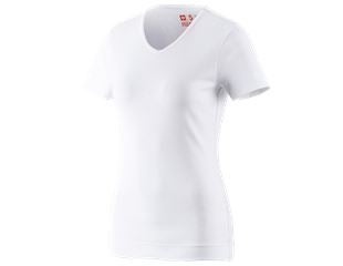 e.s. T-shirt cotton V-Neck, ladies'