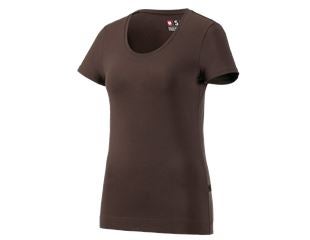 e.s. T-shirt cotton stretch, femmes