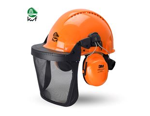 Combinaison casque protection pour forestier KWF