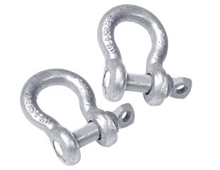 Shackles, curved, Pack of 2