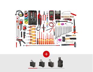 Werkzeug-Set Elektro Meister inkl. Werkzeugtrolley