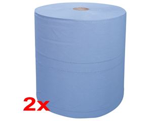 Industrial cleaning paper on rolls, pack of 2