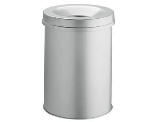 Waste basket with fire extinguishing lid