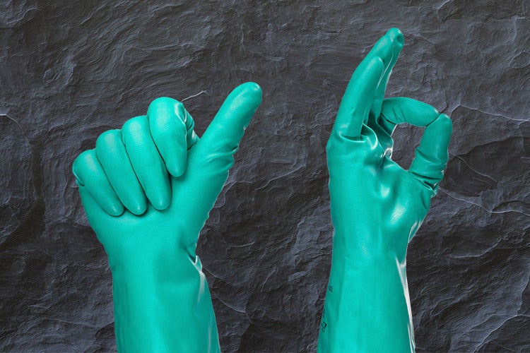 Chemical-resistant work gloves from Strauss
