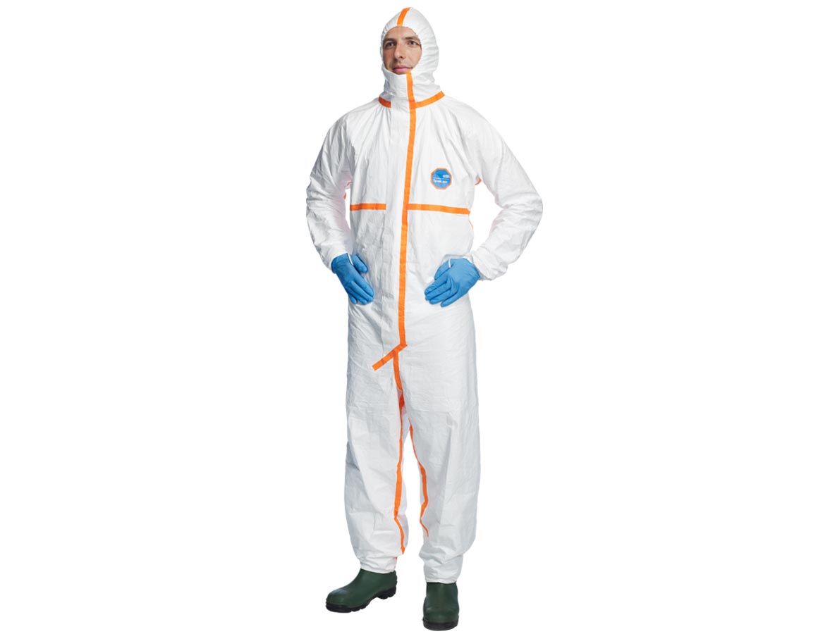 Exceart 5 Stück Einweg-Isolationskleid Schutzisolationskleidung Staubdichter Vlies-Overall für Ärzte Krankenhausbedarf