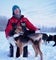 Perfekte Testbedingungen: Katharina mit ihren Huskies in Schnee und Eis.  Photo : Engelbert Strauss
