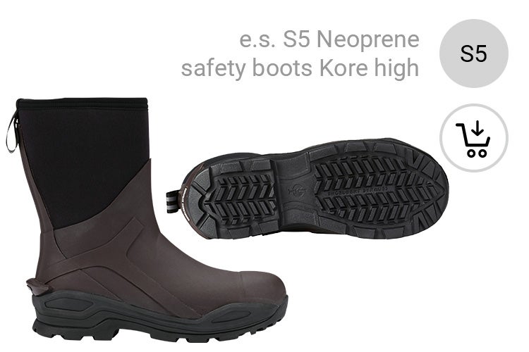 S5 Neoprene safety boots Kore high by Strauss